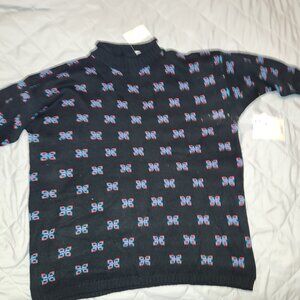 Vintage Stefano World Wide Womans 3/4 Sleeve Sweater One Size